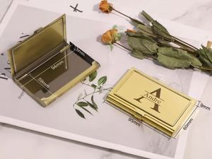 Juego de latón AK de 3 cajas de soporte de tarjeta de visita de Metal en caja hecha a mano con acabado pulido para decoración de restaurante/Decoración de Hotel - Product Image 5