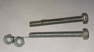 Tuerca y perno NYOCK de acero M14 de estilo industrial para andamios - Product Image 2