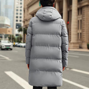 Manteau long matelassé imperméable de haute qualité pour homme, fermeture éclair, nylon, polyester, rembourrage en duvet de canard blanc, coupe-vent, hiver, adulte - Product Image 5