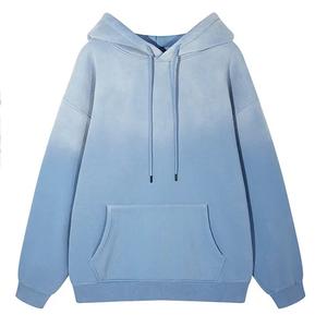 Sweat à capuche personnalisé en gros, surdimensionné, délavé à l'acide, avec strass, impression numérique, streetwear vintage pour l'hiver - Product Image 1