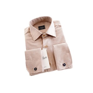 Camisa Casual Blanca para Hombre con Estampado de Hojas, Puños Dobles Franceses, Tallas de la XS a la 4XL, Camisas Casuales, Caja de Regalo de Cartón - Product Image 4
