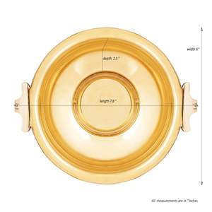 ชามแป้งข้าวทำด้วยมือทำด้วยมืออุปกรณ์อลูมิเนียมผลไม้ทรงกลมดีไซน์หรูหราออกแบบได้ตามต้องการ - Product Image 6