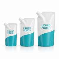 Pochette à bec verseur personnalisée imprimée pour suppléments liquides, thermoscellable, avec bouchon, plusieurs options de volume pour lait et aliments pour bébés