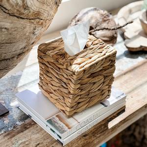 Eco friendly tissue box cover natural <b>water</b> hyacinth storage <b>container</b> for napkin paper with customise logo - Product Image 4