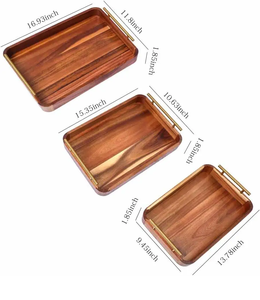 ถาดเสิร์ฟผลไม้ตกแต่งสำหรับห้องครัวที่เก็บผลไม้แบบแห้งพร้อมที่จับสแตนเลส - Product Image 3