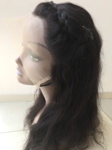 100% Templo indio cutícula alineada HD 13x4 encaje Frontal Natural ondulado sin procesar pelucas de cabello humano virgen crudo extensión del vendedor - Product Image 3