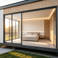 Maison Modulaire Préfabriquée en Conteneur Entièrement Meublée, Résistante à la Rouille et au Vent, Idéale pour Bureau Rapide ou Atelier