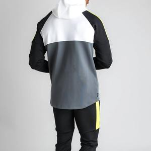 Nuevo traje deportivo informal con logotipo personalizado para hombre, sudadera con capucha y cremallera de dos piezas, pantalones, ropa deportiva, chándal para hombre - Product Image 4