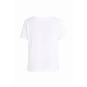 T-shirt Basic con collo da bicicletta a manica corta da donna - Product Image 4