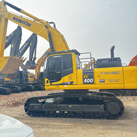 Excavatrice Komatsu PC400 d'occasion, 40 tonnes, grande excavatrice hydraulique lourde, moteur, boîte de vitesses et pompe d'origine, excavatrice d'occasion à vendre