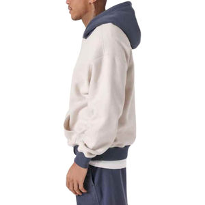 Vente chaude hommes automne coton/Polyester polaire sweats décontracté mode manches régulières solide col à capuche personnalisable - Product Image 5