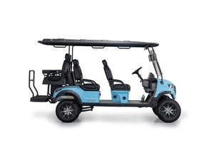 รถกอล์ฟไฟฟ้า 72v ใหม่ 6 ที่นั่ง รถบักกี้กอล์ฟ แบตเตอรี่ลิเธียม รถ UTV 4x4 ใช้แก๊ส วิทยุ DAB รถคลับคาร์ ยานยนต์ใช้แก๊ส - Product Image 6