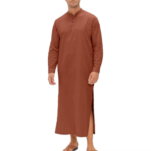 2025 fournisseur d'usine direct hommes meilleure qualité décontracté islamique Thobes prix de gros Jubbah vêtements islamiques Thobe / Thawb - Product Image 2
