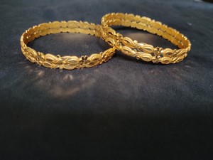 Bracelets de vente en gros avec bracelets faits à la main de forme ronde plaquée or 22CT à vendre par les exportateurs - Product Image 2