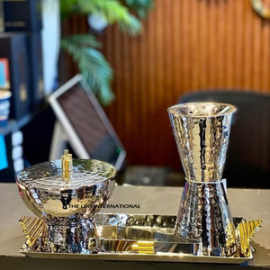 Meilleure qualité brillant martelé métal Mabkhara porte-encens maison chambre décorative parfum brûleur Bakhoor religieux - Product Image 1