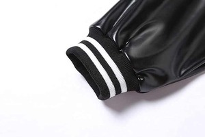 Blouson bomber unisexe de style nouveau, col montant, manches longues, design inspiré du baseball, logo sur le devant, imperméable pour l'hiver - Product Image 5