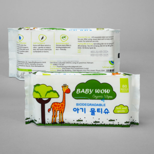 Toallitas húmedas de tela no tejida ecológicas compactas de 80 unidades Baby Wow, toallitas de limpieza perfumadas desechables para uso doméstico - Product Image 4