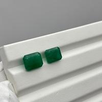 Pierre précieuse de qualité supérieure Émeraude zambienne 8 Ct Octogone facetté Vente en gros Pierre précieuse naturelle en vrac pour fabricant de bijoux en gros
