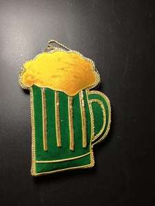 Ornements de décoration de Noël Zari fabriqués à la main | Décor d'arbre suspendu brodé | Cadeaux de vacances indiens de luxe - Product Image 3