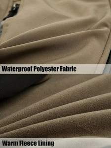 Chaquetas Softshell deportivas personalizadas para hombre, abrigos para acampar al aire libre, chaqueta térmica impermeable de carcasa suave con capucha, ropa de trabajo - Product Image 6