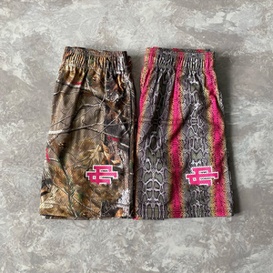 Short décontracté américain pour homme Pantalon quart en maille à motif solide Séchage rapide et respirant pour les sports de fitness - Product Image 4