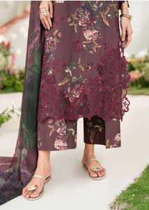 Salwar Kameez de pelouse respirant à séchage rapide de couleur unie pour les femmes tenue décontractée de style indien pakistanais - Product Image 6