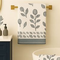 100% coton écologique léger main bloc impression bain gaufre serviette séchage rapide personnalisé en vrac fournisseur indien fait à la main Golf