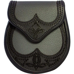 Conception personnalisée professionnelle Kilt écossais Highland en cuir Sporrans prix usine Logo personnalisé accessoires d'instruments de musique - Product Image 1