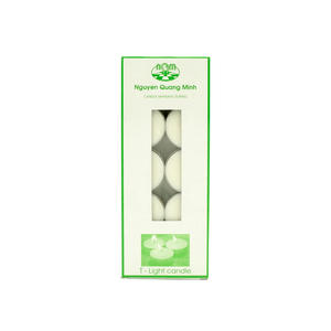 Juego de 10 velas de candelita sin perfume básicas personalizadas, entrega rápida desde Vietnam, decoración del hogar para iluminación de Año Nuevo, cera de Palma hecha - Product Image 4