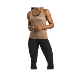 2025 Women's Sleeveless <b>Black</b> Gym <b>Tops</b> New Fitness Vest Workout Sports Shirt Knitted Fabric Yoga <b>Top</b> for Gym Run & Vest Exercise - Product Image 4