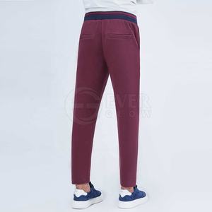 Polaire hommes vêtements décontractés pantalons mode hommes pantalons minces 2024 haute qualité couleur unie pantalon - Product Image 3