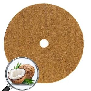 Tapis de contrôle des mauvaises herbes en coco non tissé pour jardin et agriculture, couverture ronde anti-mauvaises herbes, vente en gros - Product Image 3