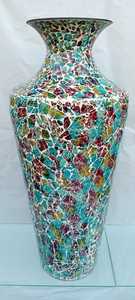 Mosaico de vidrio diseño de hierro mosaico decoración del hogar maceta antigua maceta diseño de mosaico maceta - Product Image 6