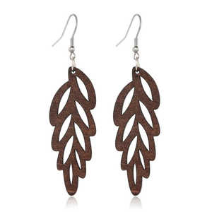 ต่างหูระย้าทองเหลืองวินเทจสำหรับผู้หญิงทำด้วยมือเครื่องประดับสไตล์โบโฮน้ำหนักเบาหรูหรา - Product Image 4