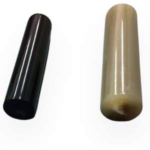 Rouleaux de corne de buffle véritable de haute qualité, taille personnalisée, écologiques, couleur naturelle polie, style nautique animal, sceaux à tampon - Product Image 6