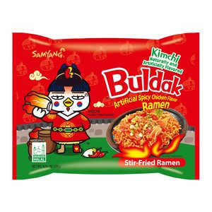 ซัมหยาง บูลดัค กิมจิ รสไก่ร้อน ราเมนเกาหลี บะหมี่กึ่งสําเร็จรูป 140ก - Product Image 3