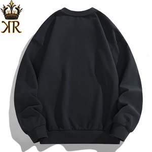 Hombres más tamaño sudadera manga larga Otoño Invierno sudaderas con capucha camiseta tamaño grande 6XL 7XL negro gris hombres ropa - Product Image 5