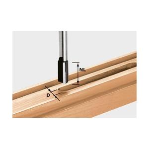 Fraise à rainurer Festool HW S12 à pointe en carbure - Product Image 1