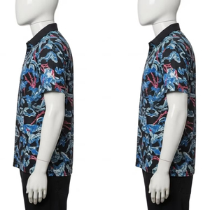 Polos Ligeros de Poliéster Estampado con Mangas Cortas, Tela Suave y Transpirable, Ropa Casual de Uso Diario, Moda al por Mayor - Product Image 3