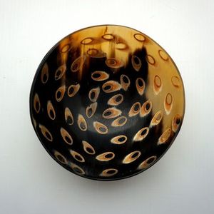 ชามซุปฮอร์นควายฮอร์นสำหรับผสมอาหารปลอดภัยสำหรับการผสมเสิร์ฟและรับประทานอาหารเย็นและอาหารกลางวันดีไซน์ตานกยูง - Product Image 1