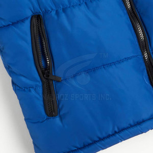 Chaqueta de invierno de diseño único para hombre, impermeable, transpirable, estilo burbuja, cuello con capucha, logotipo frontal para moda callejera lavable - Product Image 6