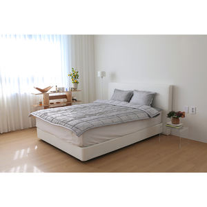 Ensemble de couette en microfibre semi-premium Olive D 170*210cm, style coréen, design matelassé carré, collection de literie d'hiver - Product Image 4