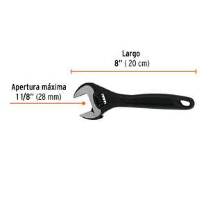 Chiave 6 regolabile (parrocchetto) 8 'professionale azzurrata, esperto - Product Image 4