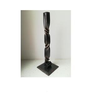 Sculpture abstraite moderne, accessoires de décoration intérieure, accents dorés, artisanat en métal aluminium - Product Image 2