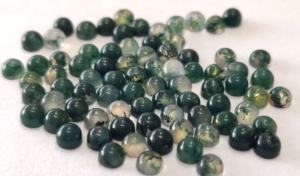 มอสอาเกตคุณภาพ AAA ธรรมชาติ ขนาด 3 มม. ถึง 8 มม. ทรงกลมแบบคาโบชอง คุณภาพสูงสุด - Product Image 5