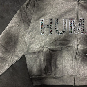 New <b>Rhinestone</b> Zipper up Hoodie Cropped Long Sleeve Spay Zip up Hoodies for Men Women Washed Hoodie <b>Jacket</b> 2025 - Product Image 5