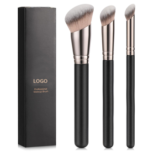 Pennello fondotinta Kabuki morbido e denso setole sintetiche ad angolo <span class=keywords><strong>per</strong></span> lucidatura spazzola <span class=keywords><strong>per</strong></span> <span class=keywords><strong>crema</strong></span> liquida contorno Bronzer fondotinta - Product Image 6