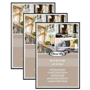 Juego de 3 Marcos para Pósteres Negros de Estilo Moderno de 61 x 91.5 cm para Uso en Pared - Product Image 4