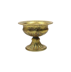 Décoration de table pour événements de mariage professionnels, vase à compote élégant et moderne en métal doré, résistant à la rouille, pour intérieur et extérieur, piédestal en fer pour fleurs - Product Image 3