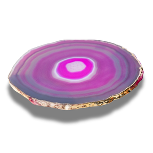 Tranche naturelle pierre précieuse sculptée agate pierre caboteur fait à la main Portable Premium cristal boisson Feng Shui forme irrégulière noël - Product Image 3